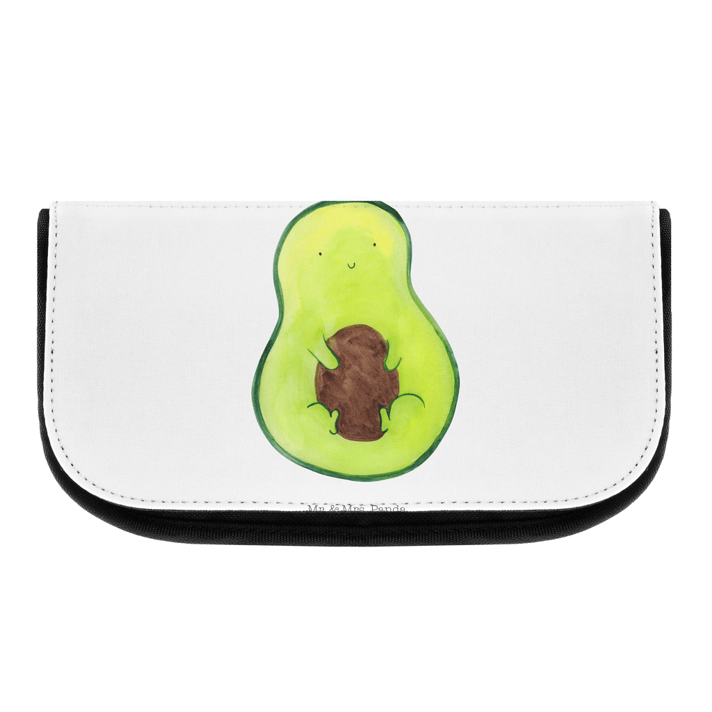 Kosmetiktasche Avocado mit Kern Kosmetikbeutel, Kulturtasche, Kulturbeutel, Schminktasche, Make-Up Tasche, Avocado, Veggie, Vegan, Gesund, Avokado, Avocadokern, Kern, Pflanze, Spruch Leben