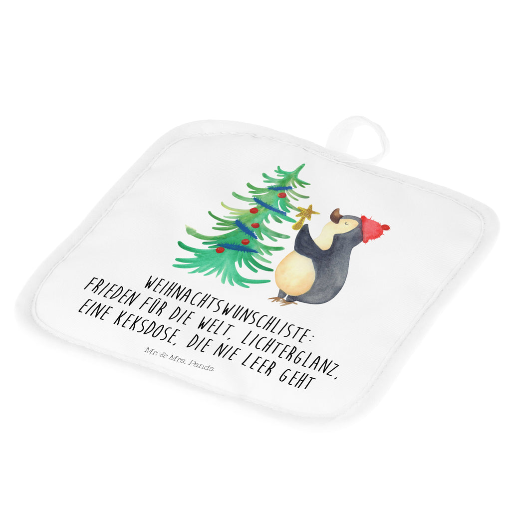 2er Set Topflappen  Pinguin Weihnachtsbaum Topflappen, Topfuntersetzer, Ofenhandschuh, Topflappen Set, Topflappen lustig, Topflappen mit Spruch, Winter, Weihnachten, Weihnachtsdeko, Nikolaus, Advent, Heiligabend, Wintermotiv, Pinguin