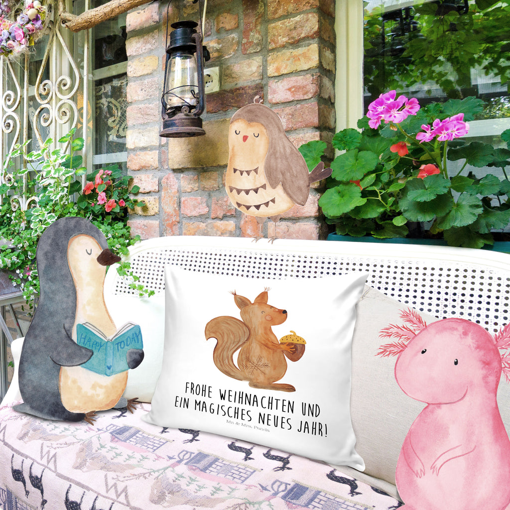 40x40 Kissen Eichhörnchen Weihnachtszeit Kissenhülle, Kopfkissen, Sofakissen, Dekokissen, Motivkissen, Winter, Weihnachten, Weihnachtsdeko, Nikolaus, Advent, Heiligabend, Wintermotiv, Frohe Weihnachten, Frohes neues Jahr, Guten Rutsch, Weihnachtsmotiv, Weihnachtsgruß, Neujahr, Vogel