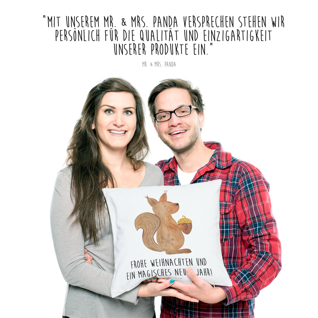 40x40 Kissen Eichhörnchen Weihnachtszeit Kissenhülle, Kopfkissen, Sofakissen, Dekokissen, Motivkissen, Winter, Weihnachten, Weihnachtsdeko, Nikolaus, Advent, Heiligabend, Wintermotiv, Frohe Weihnachten, Frohes neues Jahr, Guten Rutsch, Weihnachtsmotiv, Weihnachtsgruß, Neujahr, Vogel