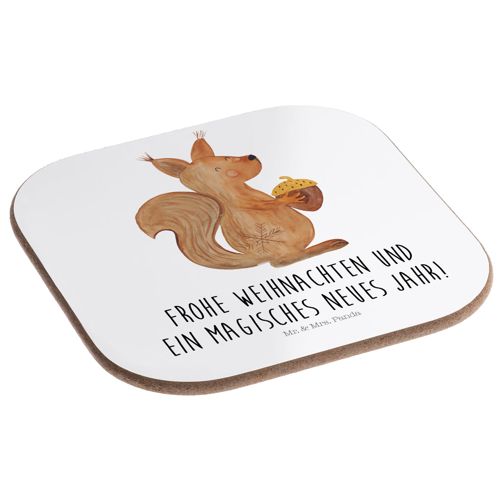 Quadratische Untersetzer Eichhörnchen Weihnachtszeit Bierdeckel, Glasuntersetzer, Untersetzer Gläser, Getränkeuntersetzer, Winter, Weihnachten, Weihnachtsdeko, Nikolaus, Advent, Heiligabend, Wintermotiv, Frohe Weihnachten, Frohes neues Jahr, Guten Rutsch, Weihnachtsmotiv, Weihnachtsgruß, Neujahr, Vogel