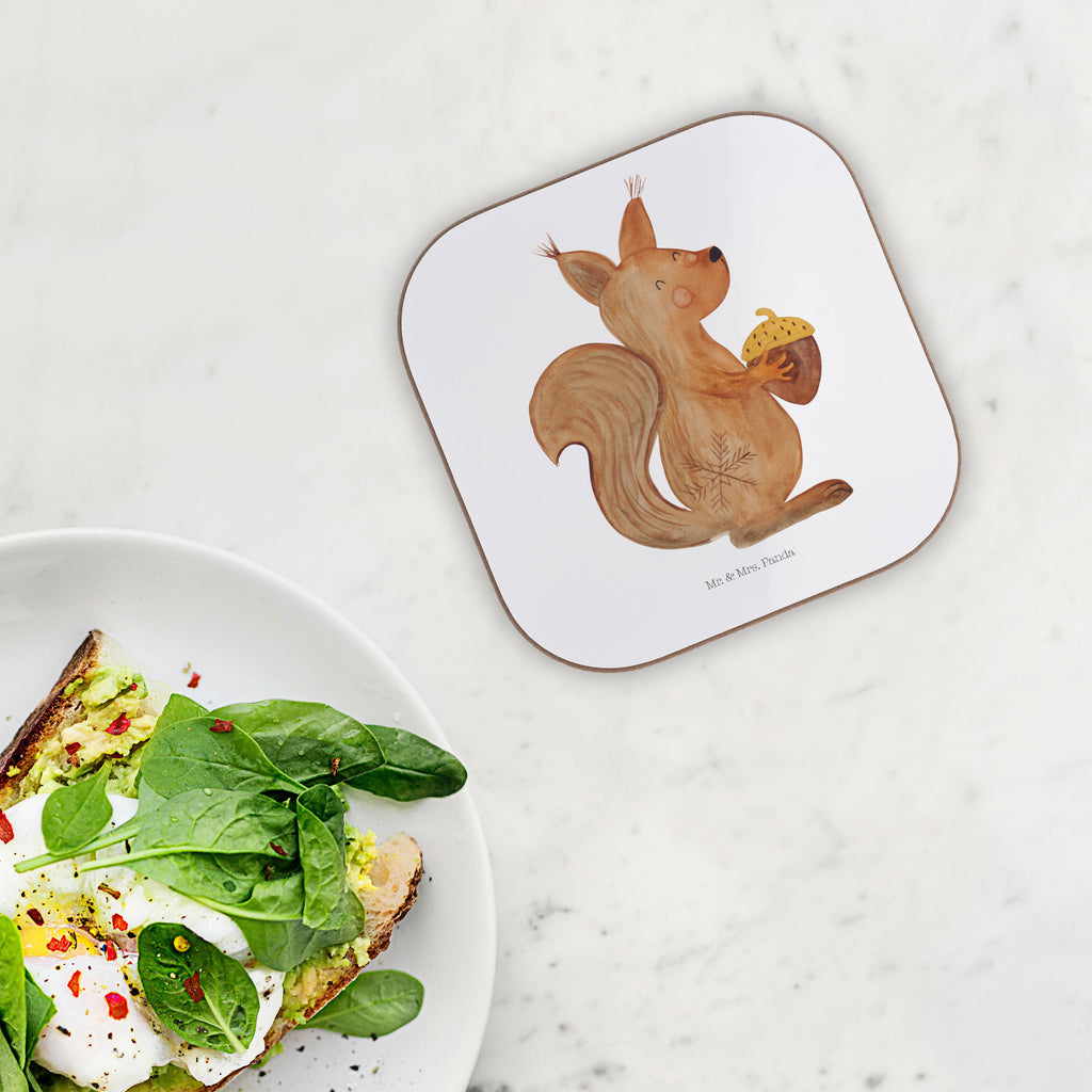 Quadratische Untersetzer Eichhörnchen Weihnachtszeit Bierdeckel, Glasuntersetzer, Untersetzer Gläser, Getränkeuntersetzer, Winter, Weihnachten, Weihnachtsdeko, Nikolaus, Advent, Heiligabend, Wintermotiv, Frohe Weihnachten, Frohes neues Jahr, Guten Rutsch, Weihnachtsmotiv, Weihnachtsgruß, Neujahr, Vogel