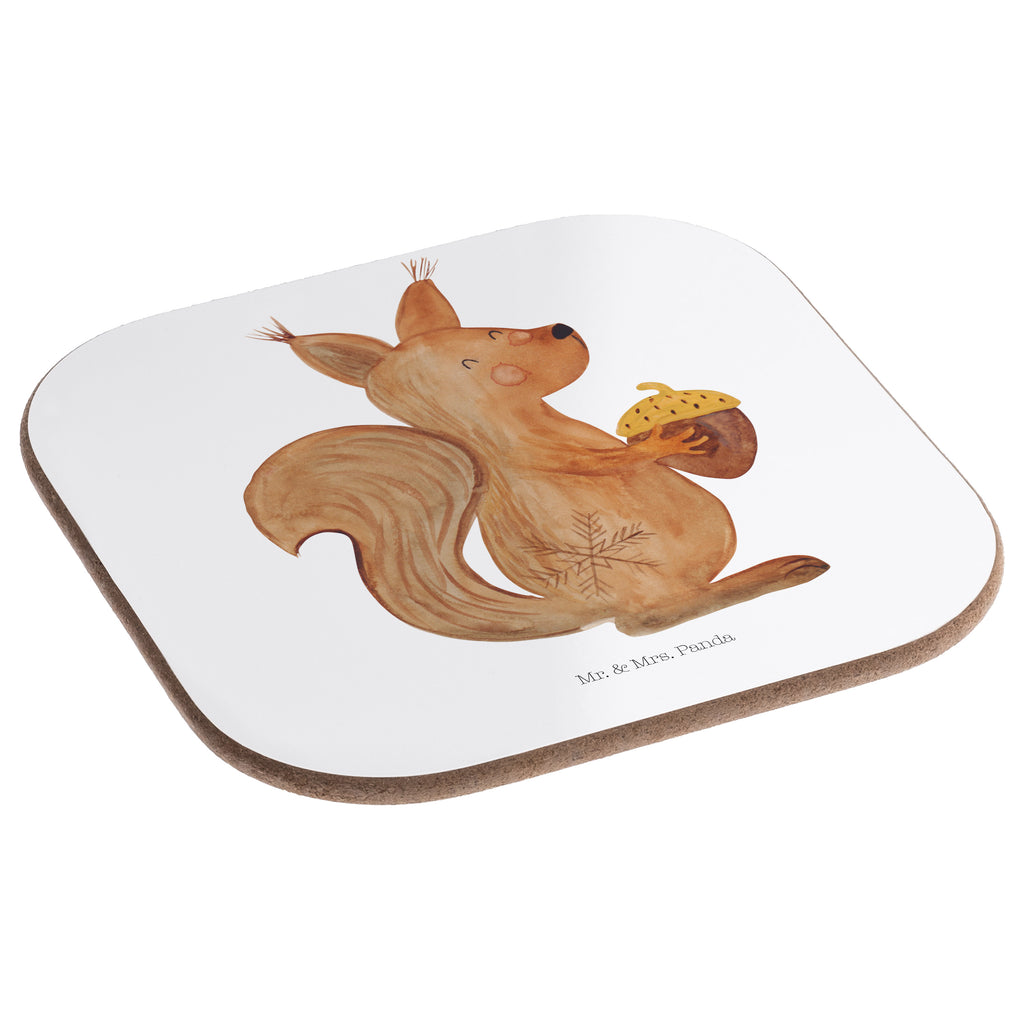 Quadratische Untersetzer Eichhörnchen Weihnachtszeit Bierdeckel, Glasuntersetzer, Untersetzer Gläser, Getränkeuntersetzer, Winter, Weihnachten, Weihnachtsdeko, Nikolaus, Advent, Heiligabend, Wintermotiv, Frohe Weihnachten, Frohes neues Jahr, Guten Rutsch, Weihnachtsmotiv, Weihnachtsgruß, Neujahr, Vogel