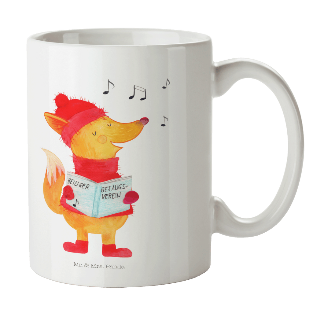 Tasse Fuchs Sänger Fuchs, Füchse, Weihnachten, Heiligabend, Winter, Sänger, Geschenk Sänger, Singen, Weihnachtslieder Becher, Kaffeetasse, Kaffeebecher, Tee, Frühstück, Büro  Winter, Weihnachten, Weihnachtsdeko, Nikolaus, Advent, Heiligabend, Wintermotiv