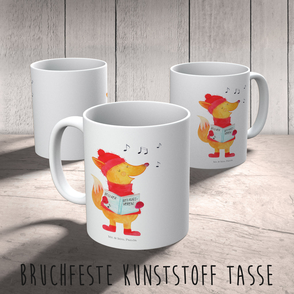 Kindertasse Fuchs Sänger Kunststoff Tasse, Kindergarten, Tasse, Trinkbecher, Camping Becher, Kaffeetasse, Kunststoffbecher, Kindergartenbecher, Outdoorgeschirr, Kunststoffgeschirr, Reisebecher, Reisetasse, Kinderbecher, Winter, Weihnachten, Weihnachtsdeko, Nikolaus, Advent, Heiligabend, Wintermotiv, Fuchs, Füchse, Sänger, Geschenk Sänger, Singen, Weihnachtslieder