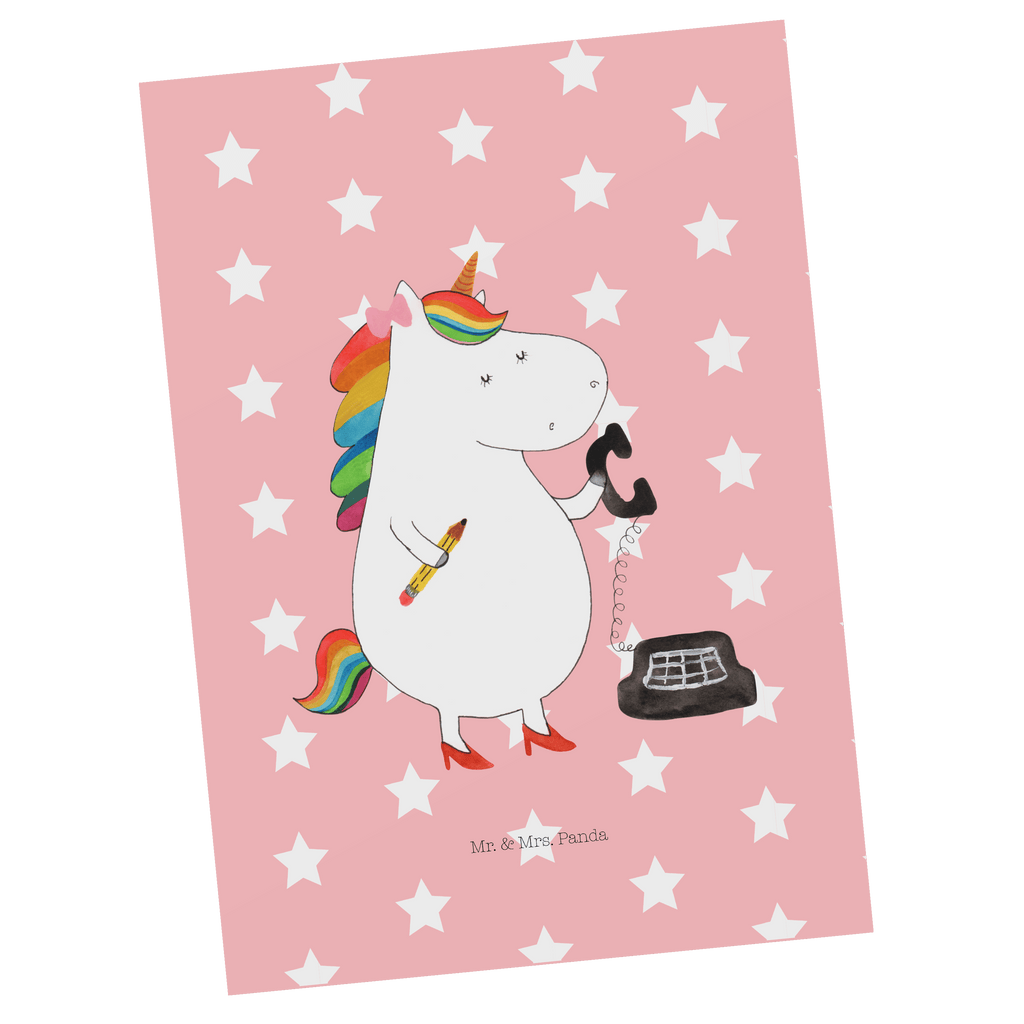 Postkarte Einhorn Sekretärin Geschenkkarte, Grußkarte, Karte, Einladung, Ansichtskarte, Geburtstagskarte, Einladungskarte, Einhorn, Einhörner, Einhorn Deko, Pegasus, Unicorn, Sekretärin, Büro, Rechtsanwältin, Rechtsanwaltsgehilfin, Steuerbüro, Steuerkanzlei, Bürokraft, Bürohilfe