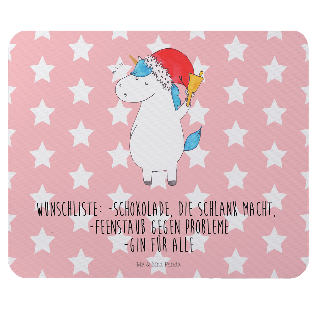 Mauspad Einhorn Weihnachtsmann Mousepad, Computer zubehör, Büroausstattung, PC Zubehör, Arbeitszimmer, Mauspad, Einzigartiges Mauspad, Designer Mauspad, Einhorn, Einhörner, Einhorn Deko, Pegasus, Unicorn, Gin, Schokolade, Schoki, Weihnachten, Weihnachtsmann, Nikolaus, Wunschzettel, Wunschliste, Feenstaub