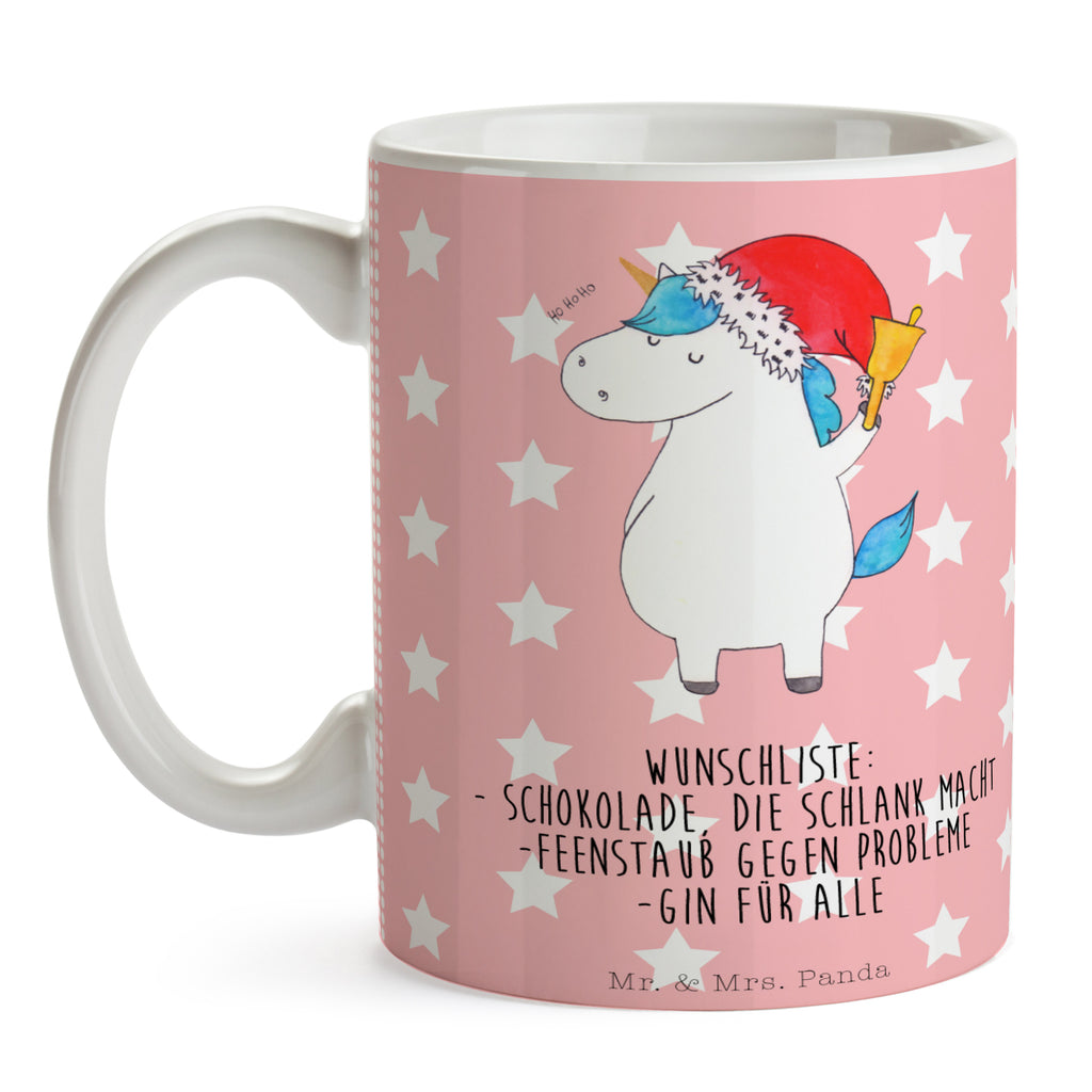 Tasse Einhorn Weihnachtsmann Gin, Schokolade, Schoki, Einhorn, Einhörner, Unicorn, Weihnachten, Weihnachtsmann, Nikolaus, Wunschzettel, Wunschliste, Feenstaub Becher, Kaffeetasse, Kaffeebecher, Tee, Frühstück, Büro  Einhorn, Einhörner, Einhorn Deko, Pegasus, Unicorn