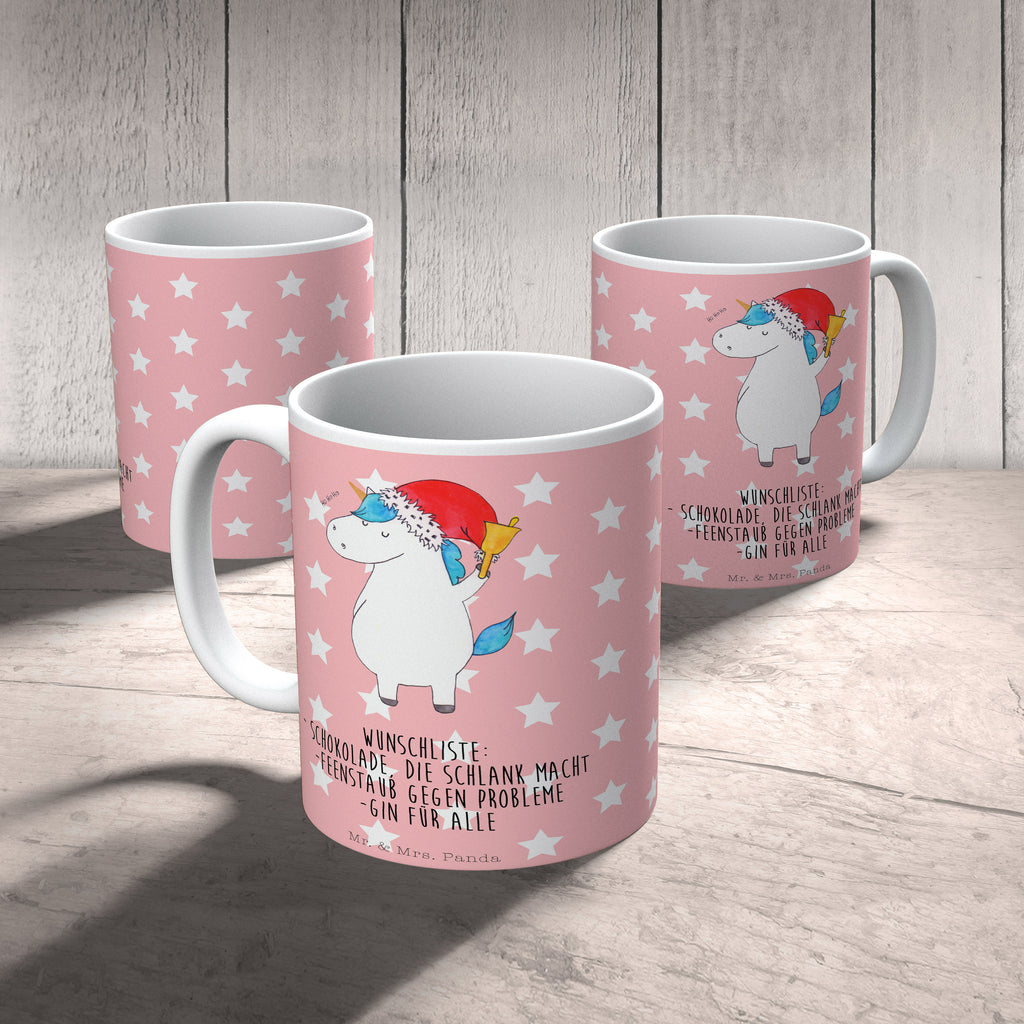 Tasse Einhorn Weihnachtsmann Gin, Schokolade, Schoki, Einhorn, Einhörner, Unicorn, Weihnachten, Weihnachtsmann, Nikolaus, Wunschzettel, Wunschliste, Feenstaub Becher, Kaffeetasse, Kaffeebecher, Tee, Frühstück, Büro  Einhorn, Einhörner, Einhorn Deko, Pegasus, Unicorn