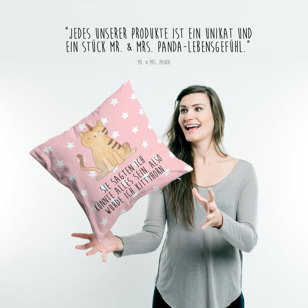 40x40 Kissen Einhorn Katze Kissenhülle, Kopfkissen, Sofakissen, Dekokissen, Motivkissen, Einhorn, Einhörner, Einhorn Deko, Pegasus, Unicorn, Katzer, Mieze, Regenbogen, Glitzer, Einhornpower, Erwachsenwerden, Katze, Katzenhorn, Einhornkatze, Kittyhorn