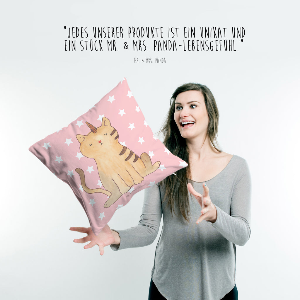 40x40 Kissen Einhorn Katze Kissenhülle, Kopfkissen, Sofakissen, Dekokissen, Motivkissen, Einhorn, Einhörner, Einhorn Deko, Pegasus, Unicorn, Katzer, Mieze, Regenbogen, Glitzer, Einhornpower, Erwachsenwerden, Katze, Katzenhorn, Einhornkatze, Kittyhorn