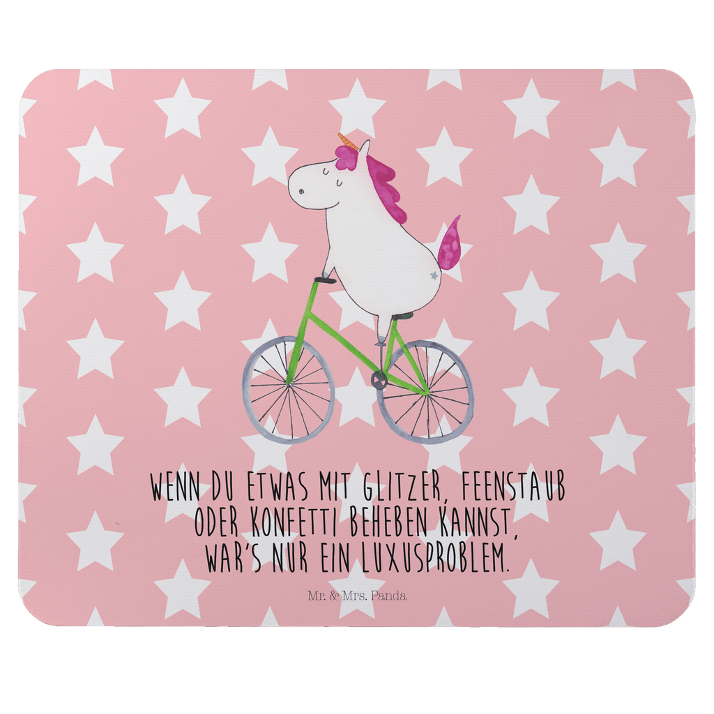 Mauspad Einhorn Radfahrer Mousepad, Computer zubehör, Büroausstattung, PC Zubehör, Arbeitszimmer, Mauspad, Einzigartiges Mauspad, Designer Mauspad, Einhorn, Einhörner, Einhorn Deko, Pegasus, Unicorn, Radfahren, Radfahrer, Rad, Bike, Feenstaub, Konfetti, Luxusproblem, Kummer, Liebeskummer