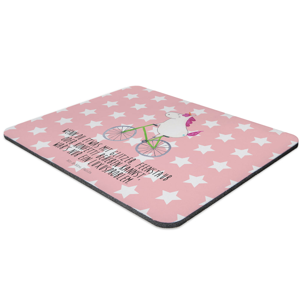 Mauspad Einhorn Radfahrer Mousepad, Computer zubehör, Büroausstattung, PC Zubehör, Arbeitszimmer, Mauspad, Einzigartiges Mauspad, Designer Mauspad, Einhorn, Einhörner, Einhorn Deko, Pegasus, Unicorn, Radfahren, Radfahrer, Rad, Bike, Feenstaub, Konfetti, Luxusproblem, Kummer, Liebeskummer