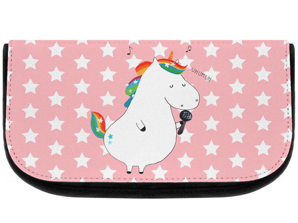 Kosmetiktasche Einhorn Sänger Kosmetikbeutel, Kulturtasche, Kulturbeutel, Schminktasche, Make-Up Tasche, Einhorn, Einhörner, Einhorn Deko, Pegasus, Unicorn, Glitzer, Konfetti, Party, Geburtstag, Feier, Fest, Disco, Sängerin, Sänger, Freundin