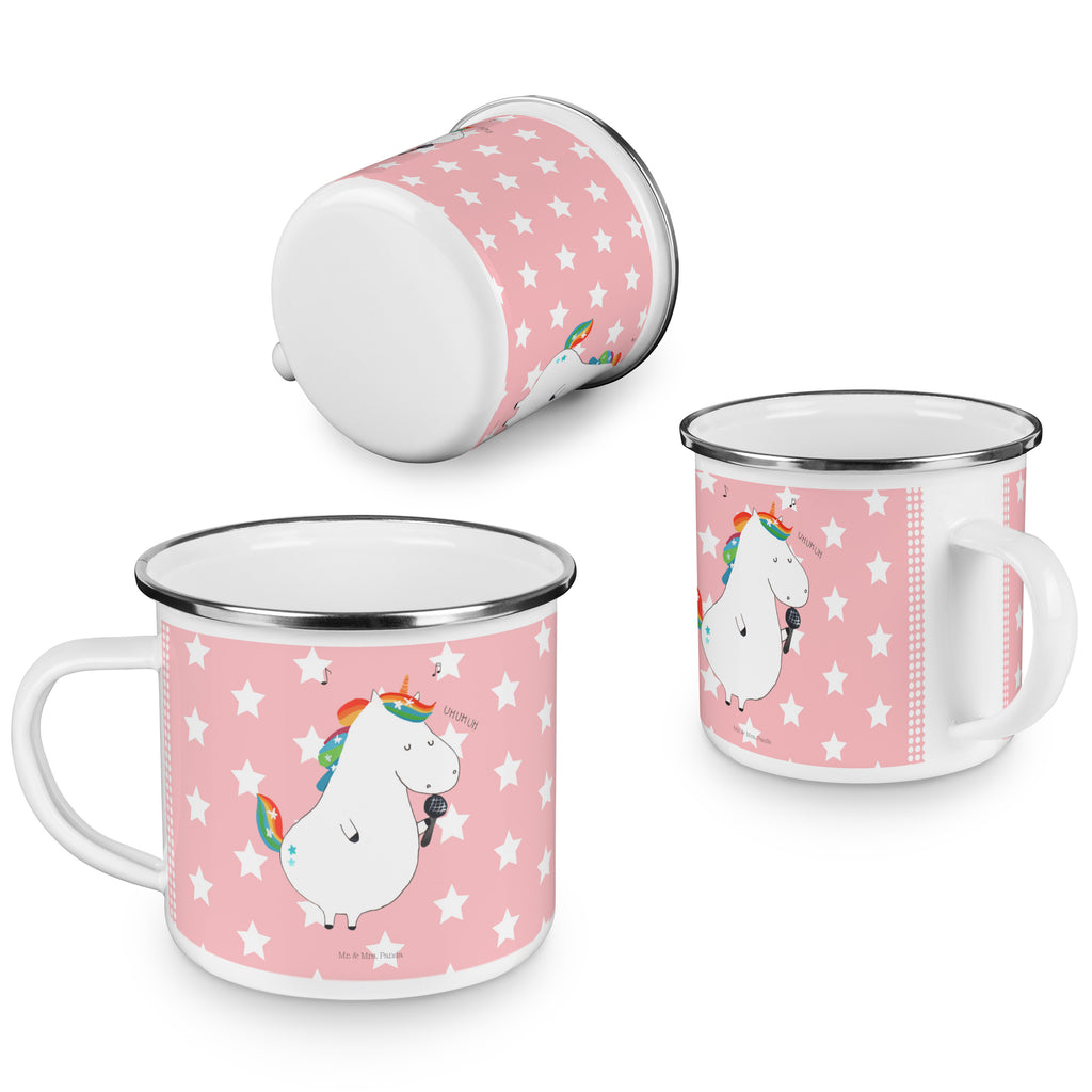 Camping Emaille Tasse Einhorn Sänger Campingtasse, Trinkbecher, Metalltasse, Outdoor Tasse, Emaille Trinkbecher, Blechtasse Outdoor, Emaille Campingbecher, Edelstahl Trinkbecher, Metalltasse für Camping, Kaffee Blechtasse, Camping Tasse Metall, Einhorn, Einhörner, Einhorn Deko, Pegasus, Unicorn, Glitzer, Konfetti, Party, Geburtstag, Feier, Fest, Disco, Sängerin, Sänger, Freundin