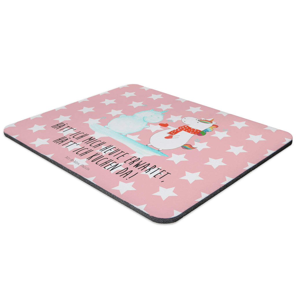 Mauspad Einhorn Schneemann Mousepad, Computer zubehör, Büroausstattung, PC Zubehör, Arbeitszimmer, Mauspad, Einzigartiges Mauspad, Designer Mauspad, Einhorn, Einhörner, Einhorn Deko, Pegasus, Unicorn, Schneemann, Winter, Schnee, Kuchen, Weihnachten, kalt, Mütze, Handschuhe, X-Mas