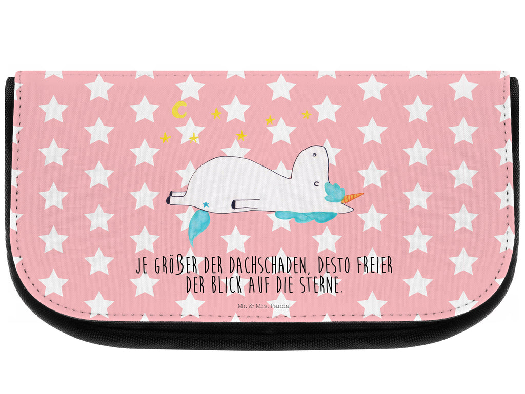 Kosmetiktasche Einhorn Sternenhimmel Kosmetikbeutel, Kulturtasche, Kulturbeutel, Schminktasche, Make-Up Tasche, Einhorn, Einhörner, Einhorn Deko, Pegasus, Unicorn, Sterne, Dachschaden, Verrückt, Sternenhimmel