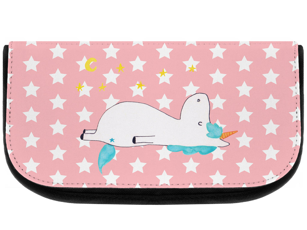 Kosmetiktasche Einhorn Sternenhimmel Kosmetikbeutel, Kulturtasche, Kulturbeutel, Schminktasche, Make-Up Tasche, Einhorn, Einhörner, Einhorn Deko, Pegasus, Unicorn, Sterne, Dachschaden, Verrückt, Sternenhimmel