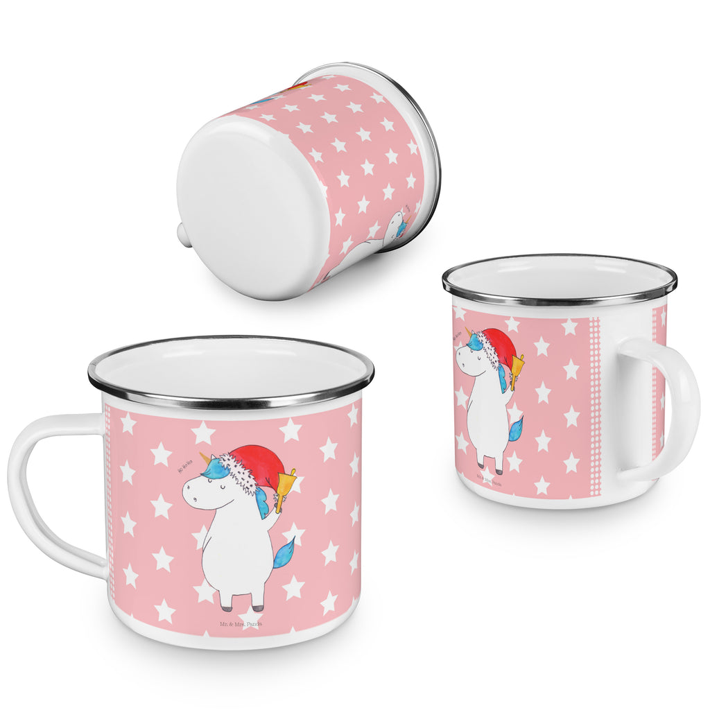 Camping Emaille Tasse Einhorn Weihnachtsmann Campingtasse, Trinkbecher, Metalltasse, Outdoor Tasse, Emaille Trinkbecher, Blechtasse Outdoor, Emaille Campingbecher, Edelstahl Trinkbecher, Metalltasse für Camping, Kaffee Blechtasse, Camping Tasse Metall, Einhorn, Einhörner, Einhorn Deko, Pegasus, Unicorn, Gin, Schokolade, Schoki, Weihnachten, Weihnachtsmann, Nikolaus, Wunschzettel, Wunschliste, Feenstaub