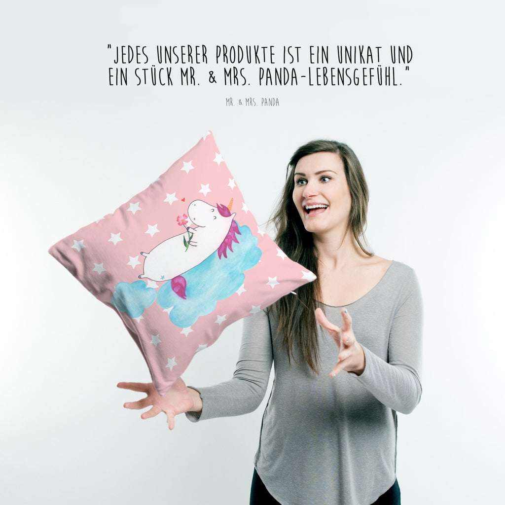 40x40 Kissen Einhorn verliebt auf Wolke Kissenhülle, Kopfkissen, Sofakissen, Dekokissen, Motivkissen, Einhorn, Einhörner, Einhorn Deko, Pegasus, Unicorn, verliebt, Liebe, Liebesbeweis, Freundin, Wolke