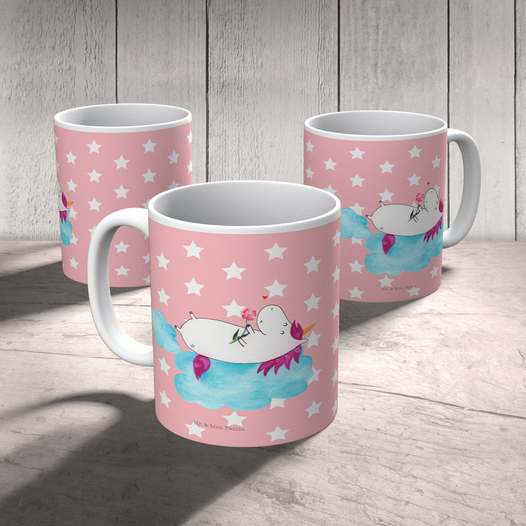 Tasse Einhorn verliebt auf Wolke Einhorn, Einhörner, Unicorn, verliebt, Liebe, Liebesbeweis, Freundin, Wolke Becher, Kaffeetasse, Kaffeebecher, Tee, Frühstück, Büro  Einhorn, Einhörner, Einhorn Deko, Pegasus, Unicorn