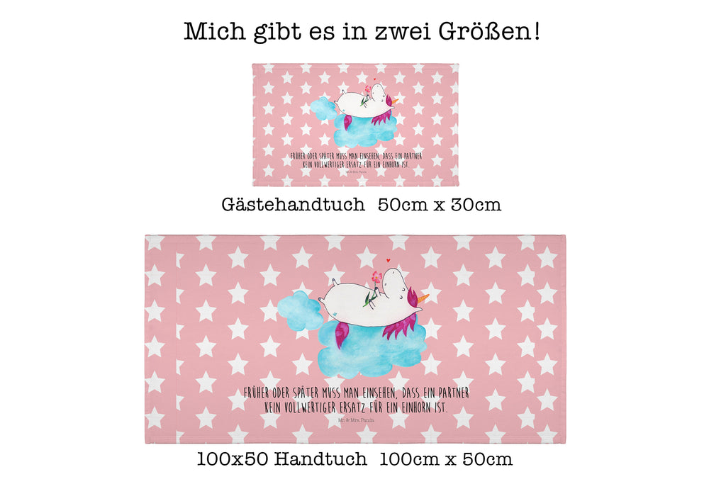 Gäste Handtuch Einhorn verliebt auf Wolke Gästetuch, Reisehandtuch, Sport Handtuch, Frottier, Kinder Handtuch, Einhorn, Einhörner, Einhorn Deko, Pegasus, Unicorn, verliebt, Liebe, Liebesbeweis, Freundin, Wolke