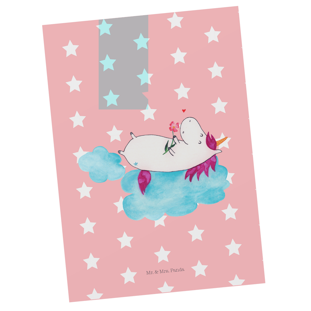Postkarte Einhorn verliebt auf Wolke Geschenkkarte, Grußkarte, Karte, Einladung, Ansichtskarte, Geburtstagskarte, Einladungskarte, Dankeskarte, Einhorn, Einhörner, Einhorn Deko, Pegasus, Unicorn, verliebt, Liebe, Liebesbeweis, Freundin, Wolke