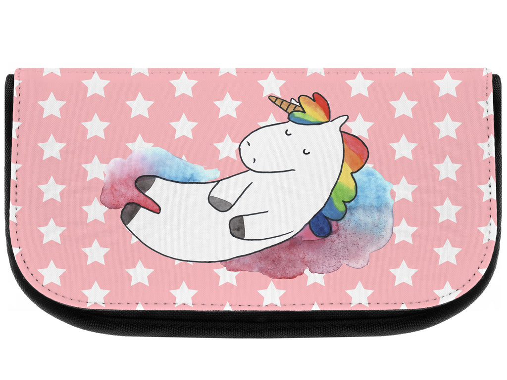 Kosmetiktasche Einhorn Wolke 7 Kosmetikbeutel, Kulturtasche, Kulturbeutel, Schminktasche, Make-Up Tasche, Einhorn, Einhörner, Einhorn Deko, Pegasus, Unicorn, verliebt, Menschen, witzig, lustig, Geschenk, Glaube, Realität, Lächeln