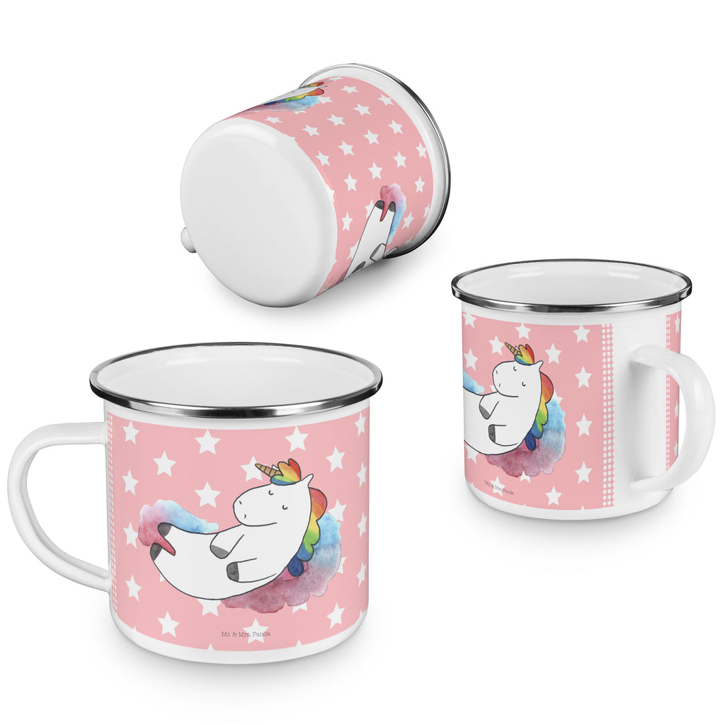 Camping Emaille Tasse Einhorn Wolke 7 Campingtasse, Trinkbecher, Metalltasse, Outdoor Tasse, Emaille Trinkbecher, Blechtasse Outdoor, Emaille Campingbecher, Edelstahl Trinkbecher, Metalltasse für Camping, Kaffee Blechtasse, Camping Tasse Metall, Einhorn, Einhörner, Einhorn Deko, Pegasus, Unicorn, verliebt, Menschen, witzig, lustig, Geschenk, Glaube, Realität, Lächeln