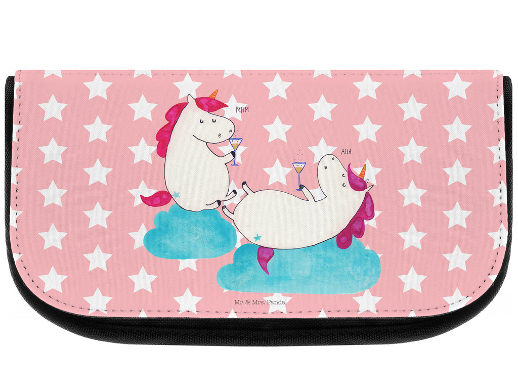 Kosmetiktasche Einhörner Sekt Kosmetikbeutel, Kulturtasche, Kulturbeutel, Schminktasche, Make-Up Tasche, Einhorn, Einhörner, Einhorn Deko, Pegasus, Unicorn, Freundinnen, Freundin, BFF, Sekt, Mädelsabend, Spaß, Party, Korken, Anstoßen, Beste