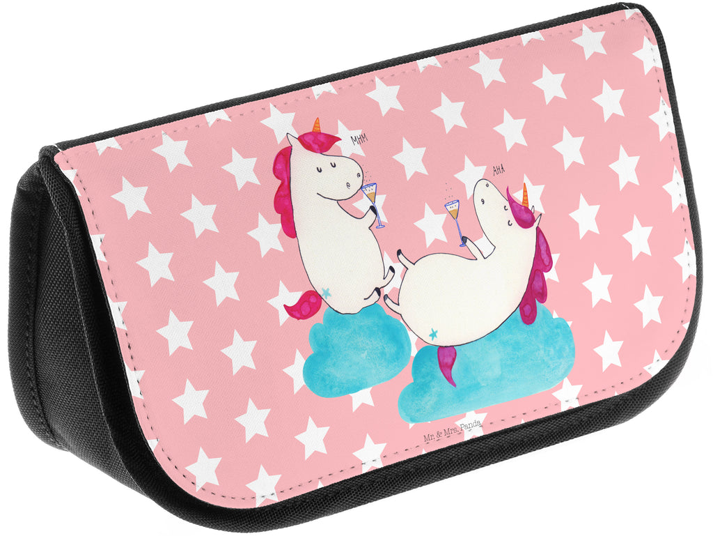 Kosmetiktasche Einhörner Sekt Kosmetikbeutel, Kulturtasche, Kulturbeutel, Schminktasche, Make-Up Tasche, Einhorn, Einhörner, Einhorn Deko, Pegasus, Unicorn, Freundinnen, Freundin, BFF, Sekt, Mädelsabend, Spaß, Party, Korken, Anstoßen, Beste