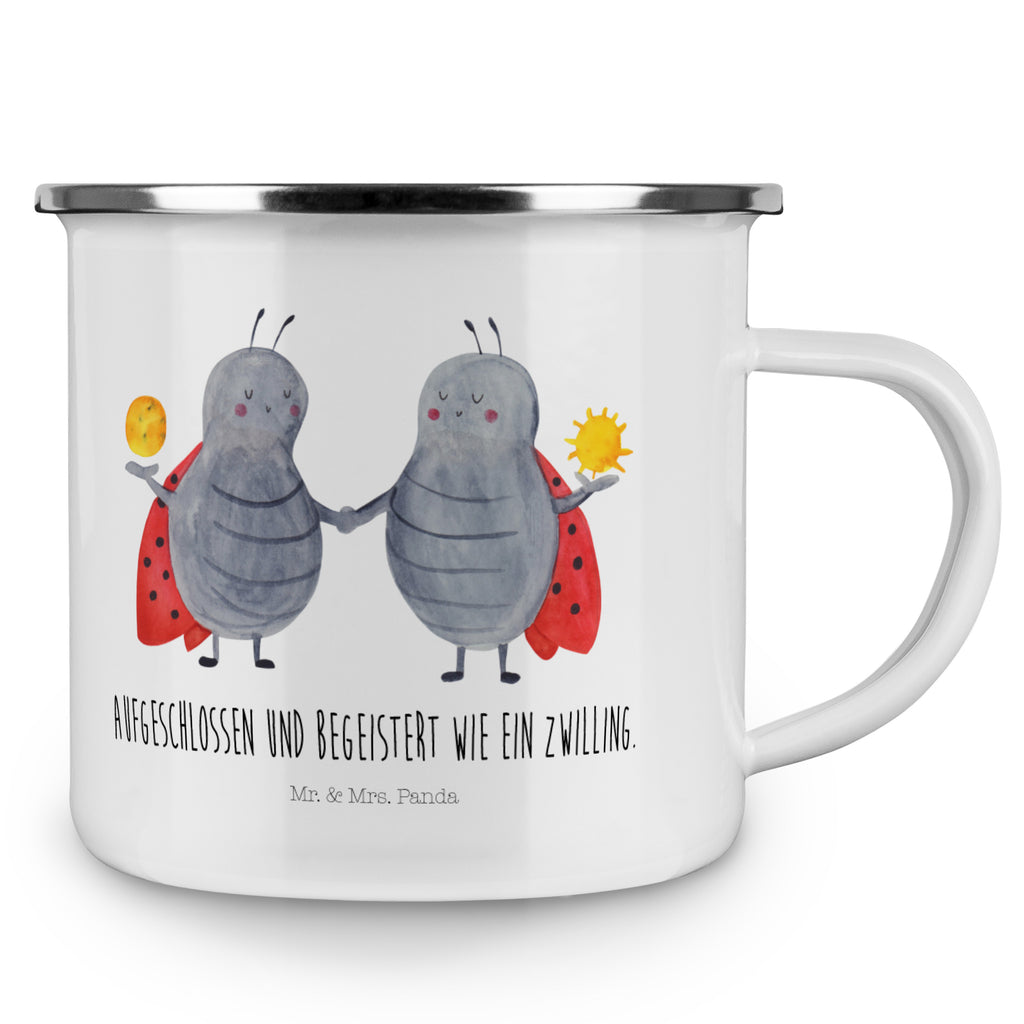 Camping Emaille Tasse Sternzeichen Zwilling Campingtasse, Trinkbecher, Metalltasse, Outdoor Tasse, Emaille Trinkbecher, Blechtasse Outdoor, Emaille Campingbecher, Edelstahl Trinkbecher, Metalltasse für Camping, Kaffee Blechtasse, Camping Tasse Metall, Tierkreiszeichen, Sternzeichen, Horoskop, Astrologie, Aszendent, Zwillinge, Zwilling Geschenk, Zwilling Sternzeichen, Geburtstag Mai, Geschenk Mai, Geschenk Juni, Marienkäfer, Glückskäfer, Zwillingsbruder, Zwillingsschwester