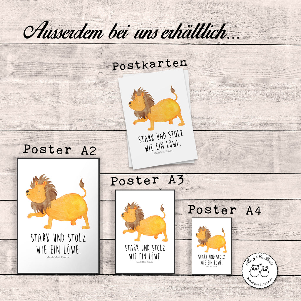 Poster Sternzeichen Löwe Poster, Wandposter, Bild, Wanddeko, Küchenposter, Kinderposter, Wanddeko Bild, Raumdekoration, Wanddekoration, Handgemaltes Poster, Mr. & Mrs. Panda Poster, Designposter, Kunstdruck, Posterdruck, Tierkreiszeichen, Sternzeichen, Horoskop, Astrologie, Aszendent, Löwe Geschenk, Löwe Sternzeichen, Geschenk Juli, Geburtstag Juli, Geschenk August, Geburtstag August, König der Tiere