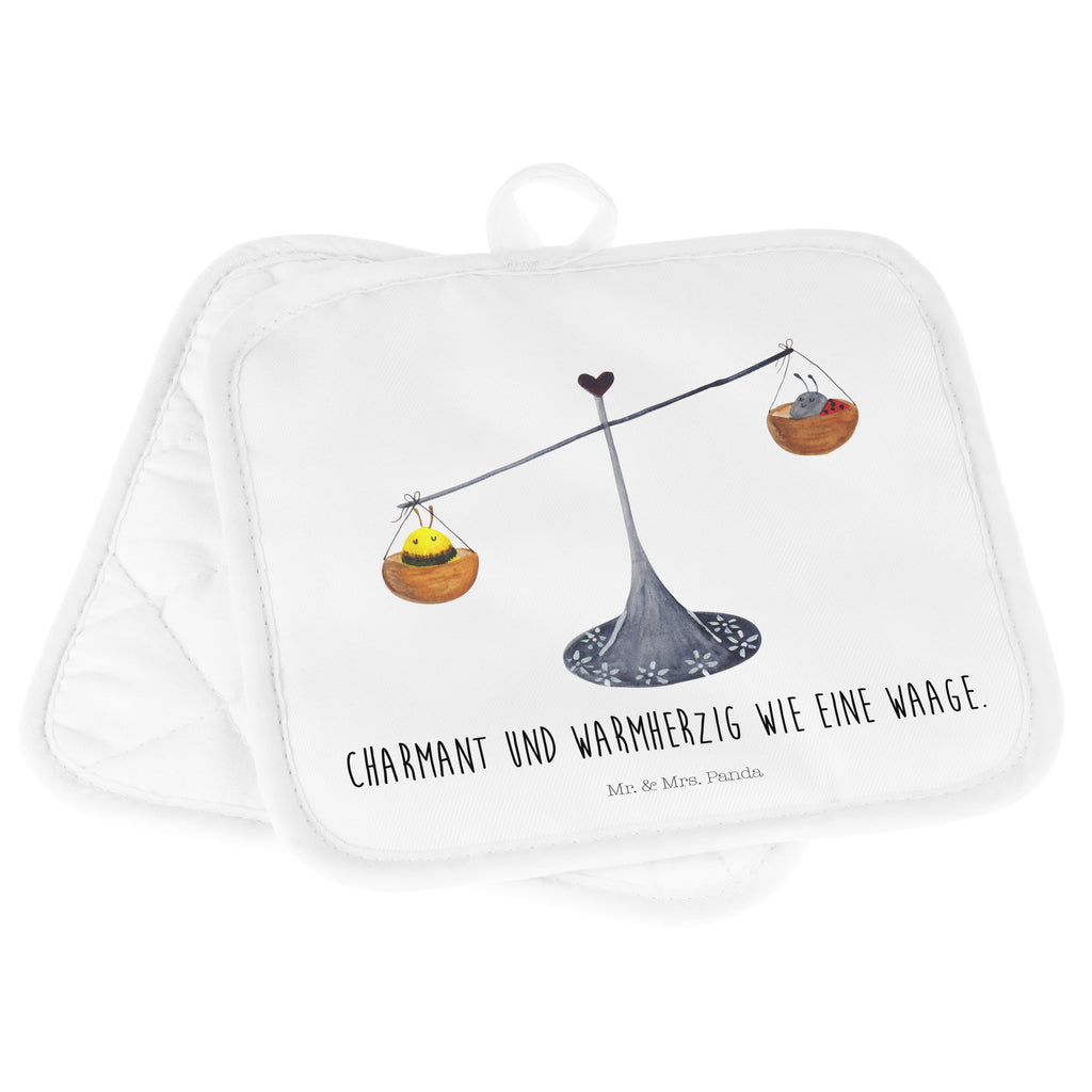 2er Set Topflappen  Sternzeichen Waage Topflappen, Topfuntersetzer, Ofenhandschuh, Topflappen Set, Topflappen lustig, Topflappen mit Spruch, Tierkreiszeichen, Sternzeichen, Horoskop, Astrologie, Aszendent, Waage, Waage Geschenk, Waage Sternzeichen, Geschenk Oktober, Geschenk September, Geburtstag Oktober, Geburtstag September, Gleichgewicht, Marienkäfer, Hummel, Biene