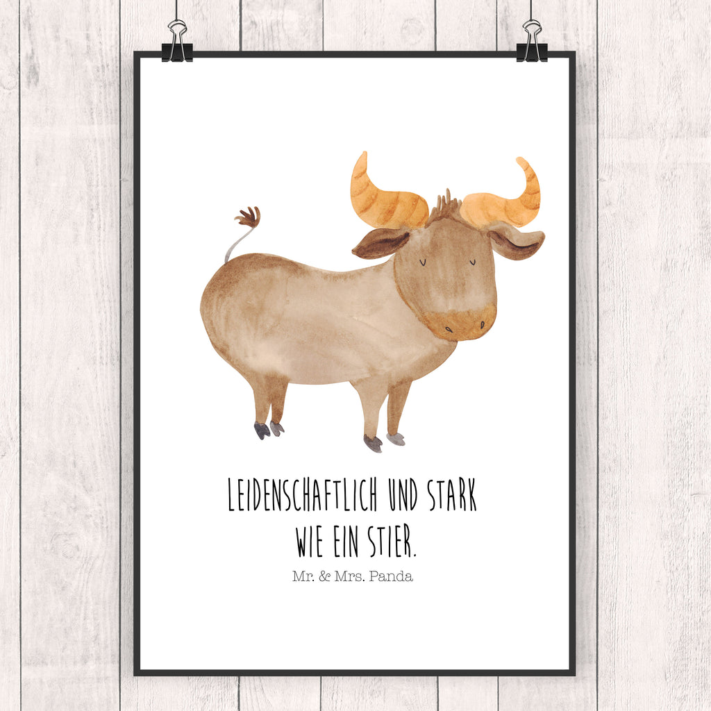 Poster Sternzeichen Stier Poster, Wandposter, Bild, Wanddeko, Küchenposter, Kinderposter, Wanddeko Bild, Raumdekoration, Wanddekoration, Handgemaltes Poster, Mr. & Mrs. Panda Poster, Designposter, Kunstdruck, Posterdruck, Tierkreiszeichen, Sternzeichen, Horoskop, Astrologie, Aszendent, Stier, Stier Geschenk, Stier Sternzeichen, Geschenk Mai, Geschenk April, Geburtstag Mai, Geburtstag April, Rind, Ochse