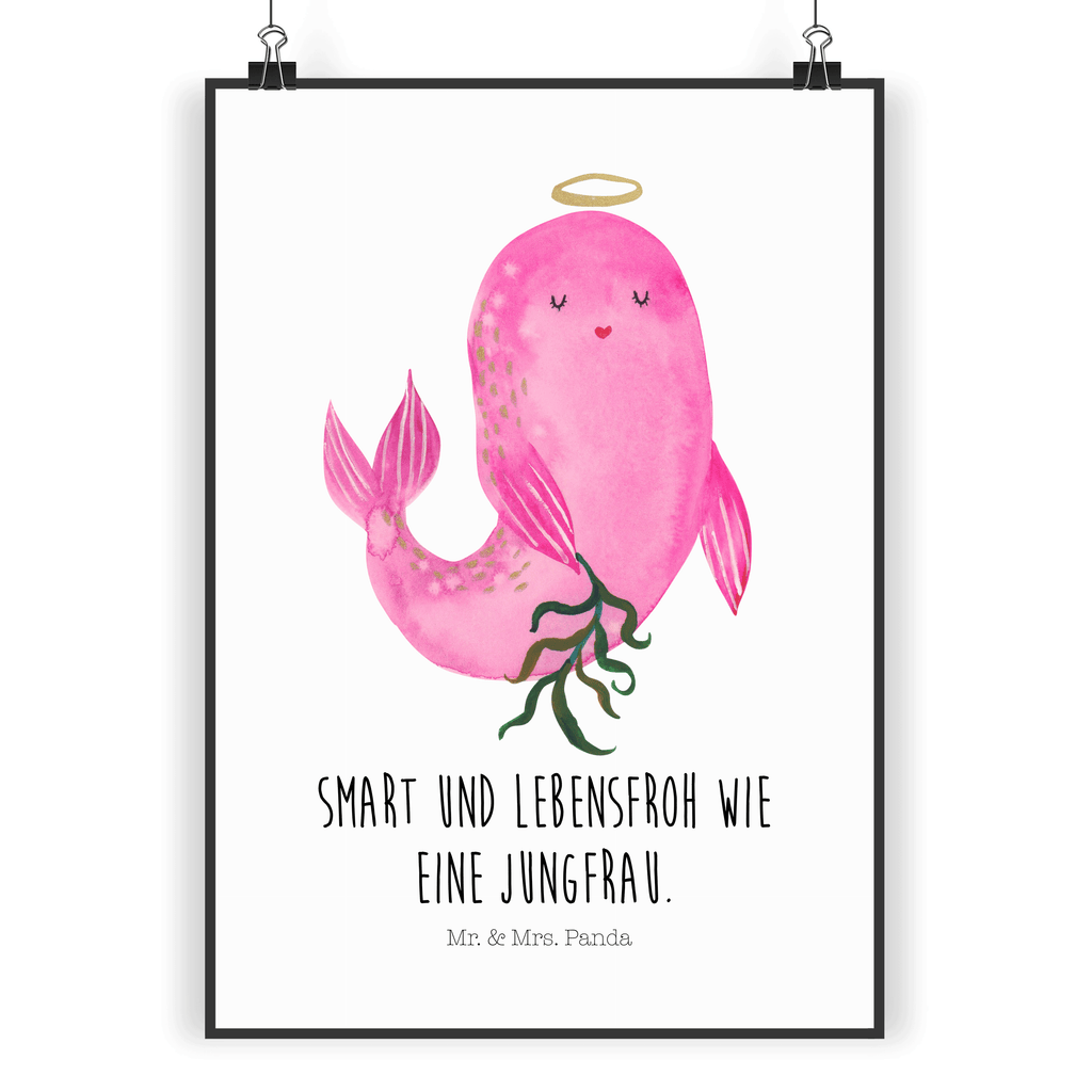 Poster Sternzeichen Jungfrau Poster, Wandposter, Bild, Wanddeko, Küchenposter, Kinderposter, Wanddeko Bild, Raumdekoration, Wanddekoration, Handgemaltes Poster, Mr. & Mrs. Panda Poster, Designposter, Kunstdruck, Posterdruck, Tierkreiszeichen, Sternzeichen, Horoskop, Astrologie, Aszendent, Jungfrau, Jungfer, Geschenk, Jungfrau Sternzeichen, Geschenk September, Geschenk August, Geburtstag September, Geburtstag August, Meerjungfrau
