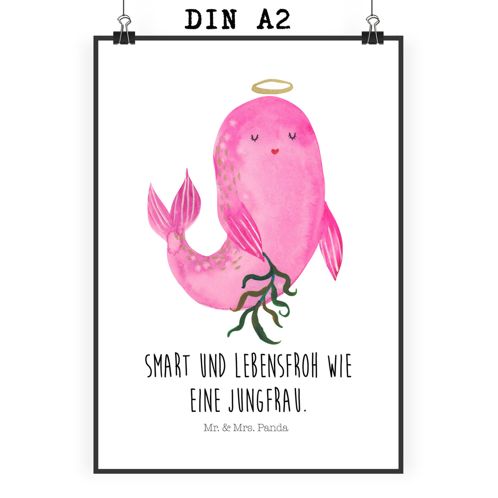 Poster Sternzeichen Jungfrau Poster, Wandposter, Bild, Wanddeko, Küchenposter, Kinderposter, Wanddeko Bild, Raumdekoration, Wanddekoration, Handgemaltes Poster, Mr. & Mrs. Panda Poster, Designposter, Kunstdruck, Posterdruck, Tierkreiszeichen, Sternzeichen, Horoskop, Astrologie, Aszendent, Jungfrau, Jungfer, Geschenk, Jungfrau Sternzeichen, Geschenk September, Geschenk August, Geburtstag September, Geburtstag August, Meerjungfrau
