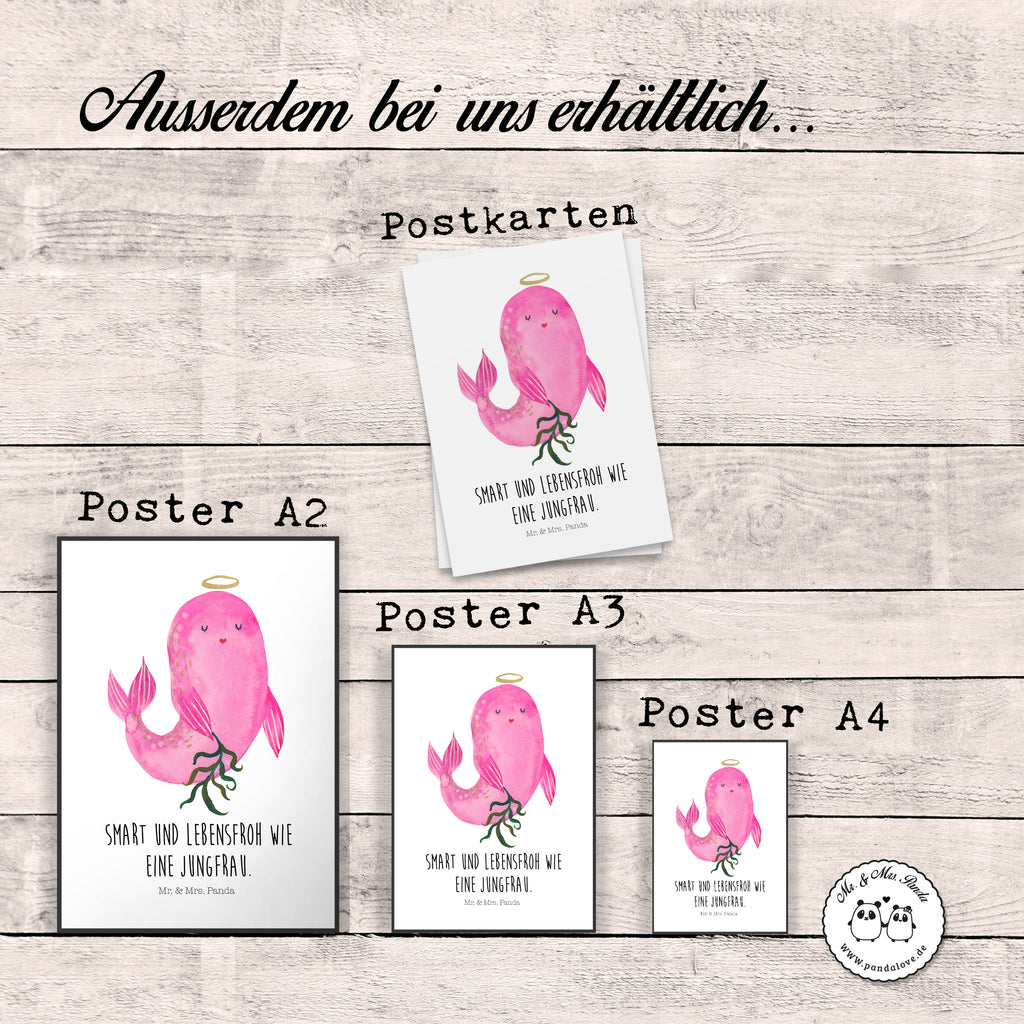 Poster Sternzeichen Jungfrau Poster, Wandposter, Bild, Wanddeko, Küchenposter, Kinderposter, Wanddeko Bild, Raumdekoration, Wanddekoration, Handgemaltes Poster, Mr. & Mrs. Panda Poster, Designposter, Kunstdruck, Posterdruck, Tierkreiszeichen, Sternzeichen, Horoskop, Astrologie, Aszendent, Jungfrau, Jungfer, Geschenk, Jungfrau Sternzeichen, Geschenk September, Geschenk August, Geburtstag September, Geburtstag August, Meerjungfrau