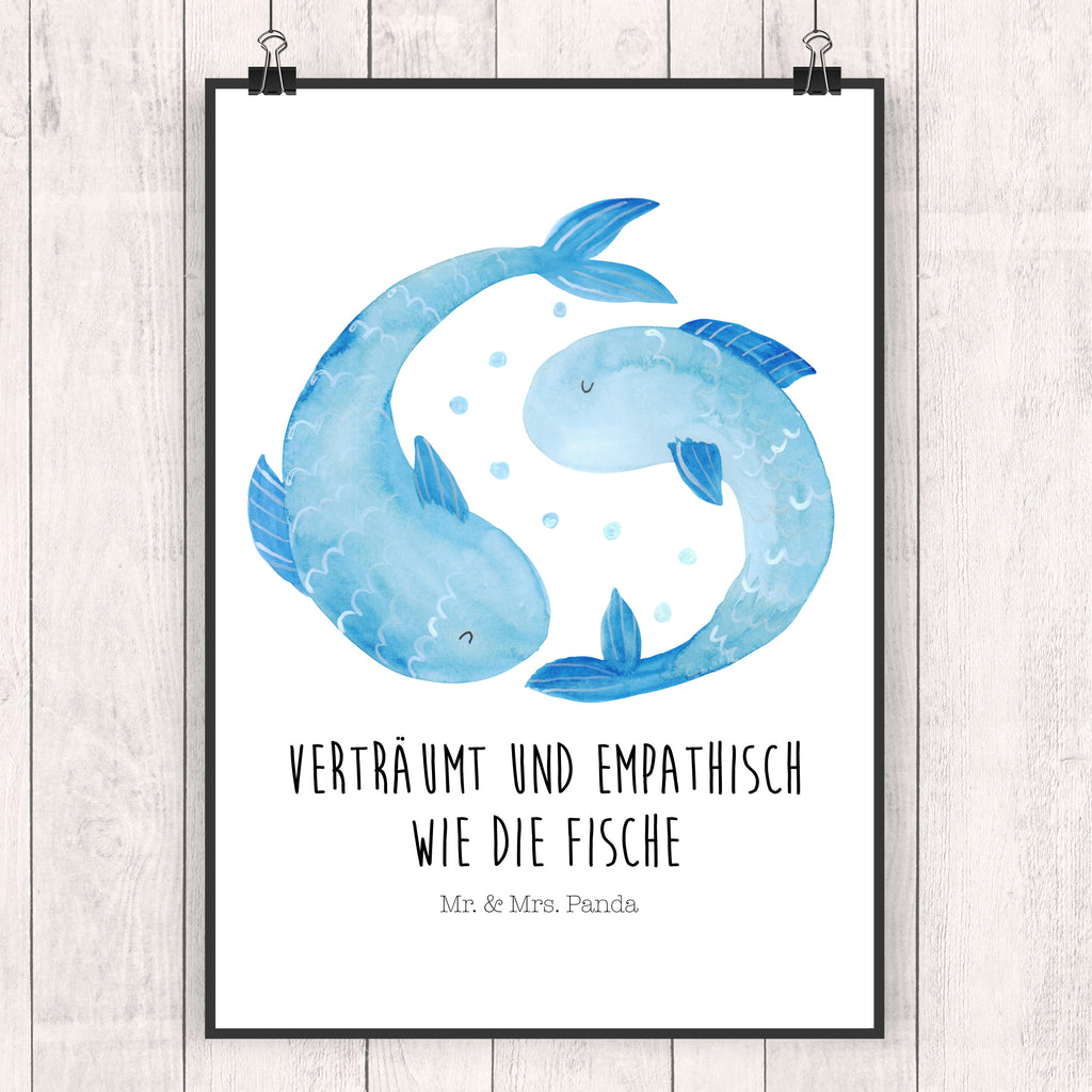 Poster Sternzeichen Fische Poster, Wandposter, Bild, Wanddeko, Küchenposter, Kinderposter, Wanddeko Bild, Raumdekoration, Wanddekoration, Handgemaltes Poster, Mr. & Mrs. Panda Poster, Designposter, Kunstdruck, Posterdruck, Tierkreiszeichen, Sternzeichen, Horoskop, Astrologie, Aszendent, Fisch, Fische Geschenk, Fische Sternzeichen, Fische Sternbild, Geschenk Februar, Geschenk März, Geburtstag Februar, Geburtstag März