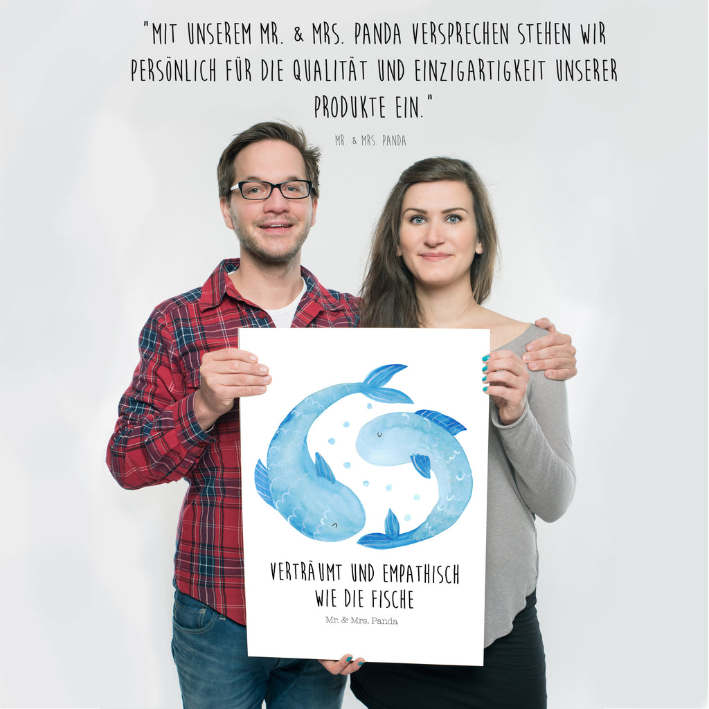 Poster Sternzeichen Fische Poster, Wandposter, Bild, Wanddeko, Küchenposter, Kinderposter, Wanddeko Bild, Raumdekoration, Wanddekoration, Handgemaltes Poster, Mr. & Mrs. Panda Poster, Designposter, Kunstdruck, Posterdruck, Tierkreiszeichen, Sternzeichen, Horoskop, Astrologie, Aszendent, Fisch, Fische Geschenk, Fische Sternzeichen, Fische Sternbild, Geschenk Februar, Geschenk März, Geburtstag Februar, Geburtstag März