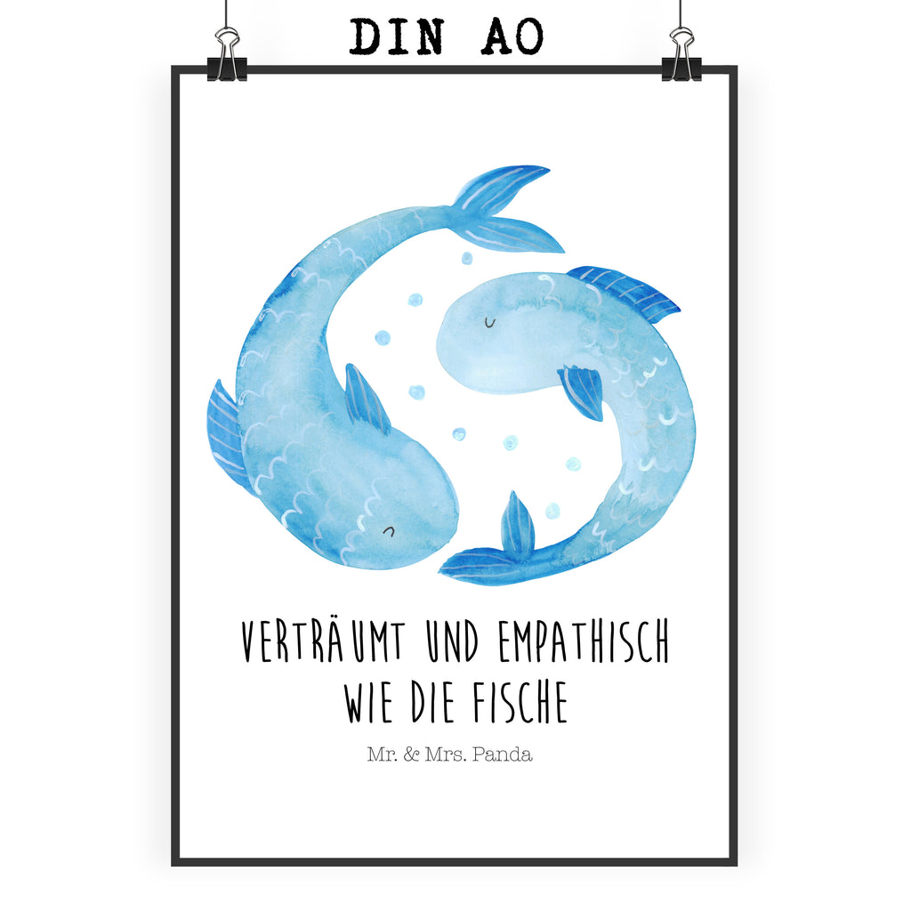 Poster Sternzeichen Fische Poster, Wandposter, Bild, Wanddeko, Küchenposter, Kinderposter, Wanddeko Bild, Raumdekoration, Wanddekoration, Handgemaltes Poster, Mr. & Mrs. Panda Poster, Designposter, Kunstdruck, Posterdruck, Tierkreiszeichen, Sternzeichen, Horoskop, Astrologie, Aszendent, Fisch, Fische Geschenk, Fische Sternzeichen, Fische Sternbild, Geschenk Februar, Geschenk März, Geburtstag Februar, Geburtstag März