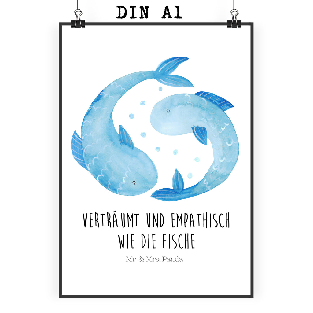 Poster Sternzeichen Fische Poster, Wandposter, Bild, Wanddeko, Küchenposter, Kinderposter, Wanddeko Bild, Raumdekoration, Wanddekoration, Handgemaltes Poster, Mr. & Mrs. Panda Poster, Designposter, Kunstdruck, Posterdruck, Tierkreiszeichen, Sternzeichen, Horoskop, Astrologie, Aszendent, Fisch, Fische Geschenk, Fische Sternzeichen, Fische Sternbild, Geschenk Februar, Geschenk März, Geburtstag Februar, Geburtstag März