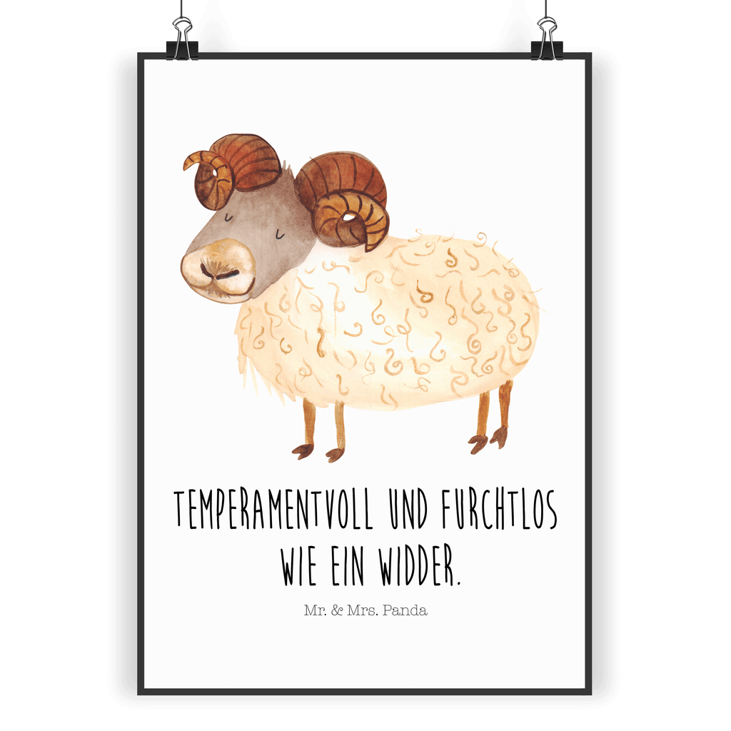 Poster Sternzeichen Widder Poster, Wandposter, Bild, Wanddeko, Küchenposter, Kinderposter, Wanddeko Bild, Raumdekoration, Wanddekoration, Handgemaltes Poster, Mr. & Mrs. Panda Poster, Designposter, Kunstdruck, Posterdruck, Tierkreiszeichen, Sternzeichen, Horoskop, Astrologie, Aszendent, Widder Geschenk, Widder Sternzeichen, Geschenk März, Geschenk April, Geburtstag März, Geburtstag April, Bock, Schafbock