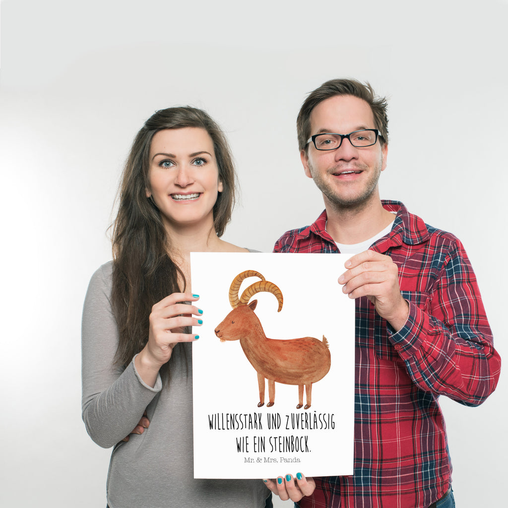 Poster Sternzeichen Steinbock Poster, Wandposter, Bild, Wanddeko, Küchenposter, Kinderposter, Wanddeko Bild, Raumdekoration, Wanddekoration, Handgemaltes Poster, Mr. & Mrs. Panda Poster, Designposter, Kunstdruck, Posterdruck, Tierkreiszeichen, Sternzeichen, Horoskop, Astrologie, Aszendent, Steinböcke, Steinbock Geschenk, Steinbock Sternzeichen, Geschenk Dezember, Geschenk Januar, Geburtstag Dezember, Geburtstag Januar, Ziege, Bock