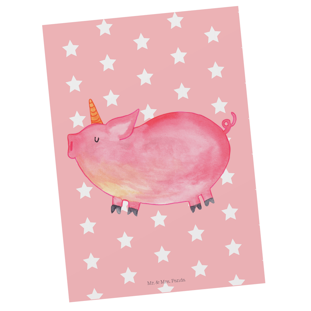 Postkarte Einhorn Schweinhorn Geschenkkarte, Grußkarte, Karte, Einladung, Ansichtskarte, Geburtstagskarte, Einladungskarte, Einhorn, Einhörner, Einhorn Deko, Pegasus, Unicorn, Party, Spaß, Schwein, Schweinhorn, Bauer, witzig. lustig, Spruch, geschenk, Pig, Piggy, funny, english, englisch