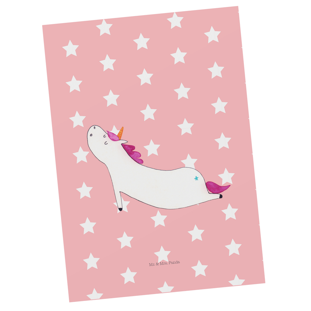 Postkarte Einhorn Yoga Geschenkkarte, Grußkarte, Karte, Einladung, Ansichtskarte, Geburtstagskarte, Einladungskarte, Dankeskarte, Einhorn, Einhörner, Einhorn Deko, Pegasus, Unicorn, Yoga, Namaste, Achtsamkeit, Entspannung, Joga, Yogamatte, Sport, lustig, witzig, süß