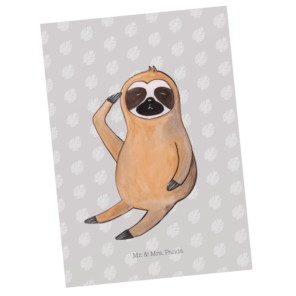 Postkarte Faultier Vogel zeigen Geschenkkarte, Grußkarte, Karte, Einladung, Ansichtskarte, Geburtstagskarte, Einladungskarte, Faultier, Faultier Geschenk, Faultier Deko, Faultiere, faul, Lieblingstier, Spinner, früher Vogel, der frühe Vogel, Frühaufsteher, Morgenmuffel, Vogel, Faultierwelt