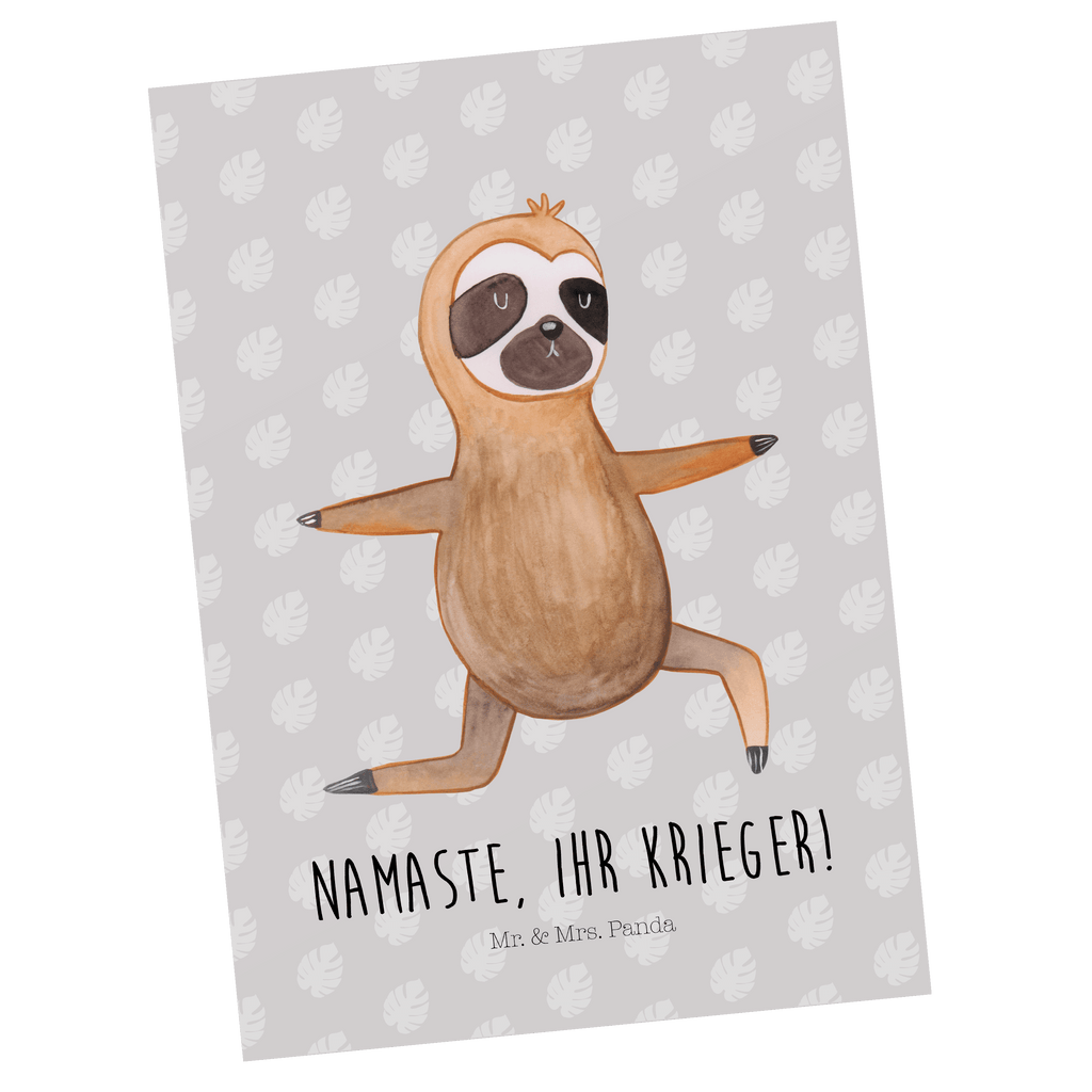 Postkarte Faultier  Yoga Geschenkkarte, Grußkarte, Karte, Einladung, Ansichtskarte, Geburtstagskarte, Einladungskarte, Dankeskarte, Faultier, Faultier Geschenk, Faultier Deko, Faultiere, faul, Lieblingstier, Yoga, Namaste, Krieger, Yogaübungen, Meditation, Atmung, Gelassenheit, Entspannung