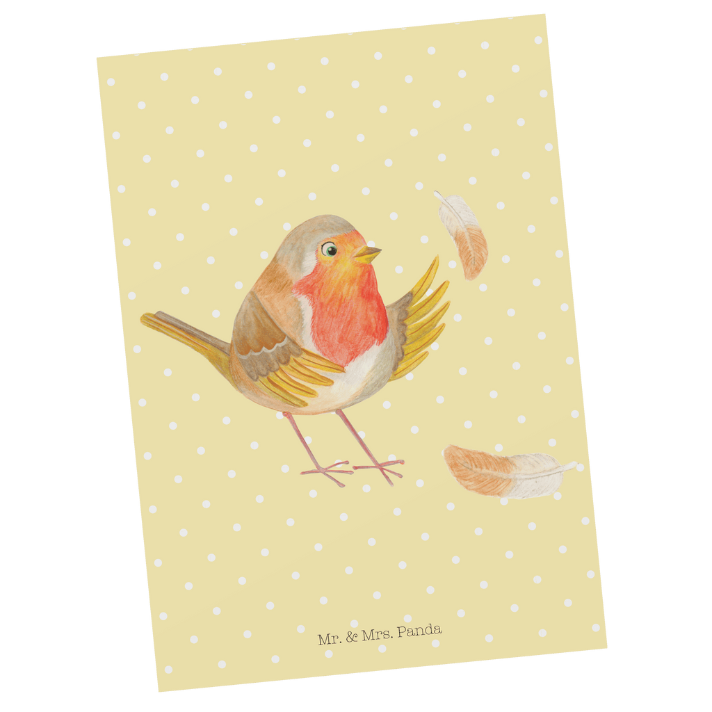 Postkarte Rotkehlchen mit Federn Geschenkkarte, Grußkarte, Karte, Einladung, Ansichtskarte, Geburtstagskarte, Einladungskarte, Dankeskarte, Tiermotive, Gute Laune, lustige Sprüche, Tiere, What if i fall, Rotkehlchen, Spruch Motivation, Spruch Mut, Vogel, Motivation Sprüche, Motivationsbilder, fliegen