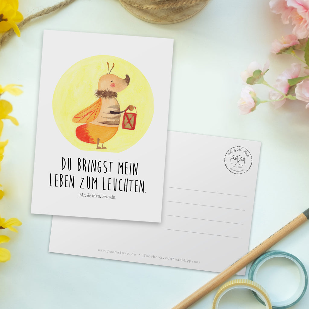 Postkarte Glühwürmchen Geschenkkarte, Grußkarte, Karte, Einladung, Ansichtskarte, Geburtstagskarte, Einladungskarte, Tiermotive, Gute Laune, lustige Sprüche, Tiere, Glühwürmchen, Glühwurm, Falter, Liebe, Leuchten, magisch, Liebesbeweis, Lieblingsmensch, Verlobung, Heiratsantrag, Jahrestag, Liebesspruch